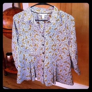 Funky Work Top, Dana Buchman, Like New